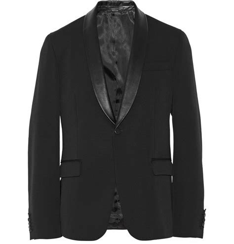 black gucci suit jacket|gucci black leather jacket.